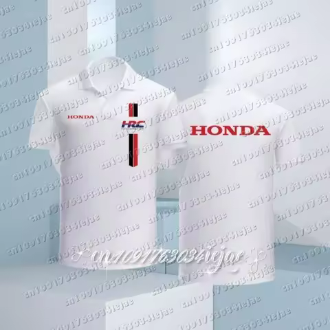Honda New Hot Summer HRC Honda Racing Logo Honda Racing Suit Peripheral Customized POLO Short Sleeve