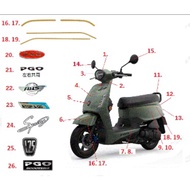 SPRING Sticker ABS CBS 125 Full Car PGO Shell LOGO Nameplate