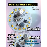 PCB LED AC spare part 12 Watt 9 White Ww/VOLT