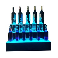 🍁Free delivery (limited time special)Liquor Bottle Display Shelf, 31-Inch LED Bar Shelves For Liquor, 3-Stage 7 Colors L