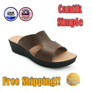 (FREE SHIPPING) XES Ladies Basic Sandal Open Toe/Sandal Simple/Selipar Simple/Kasut Simple