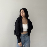 CROP SHIRT / KEMEJA OVERSIZED CROP TOP 360