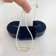 日本Akoya海贝珍珠项链锁骨链baby珠正圆极光串彩凛珠 Japanese Akoya pearl necklace, collarbone chain, baby pearls, perfectl