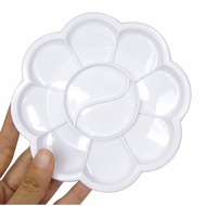 White paint palette for painting cloth paint, leather paint, acrylic paint, watercolors, oil paint, 