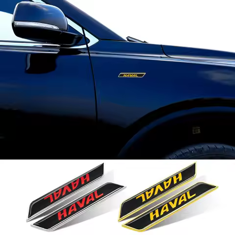 3D Metal Car Fender Sticker for Haval Logo M1 M2 M4 H1 H2 H3 H4 H5 H6 H7 H8 H9 Automoblie Body Decor