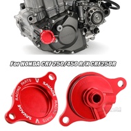 Engine Oil Filter Cover For HONDA CRF 250/450 R/X CRF250R CRF450R CRF250X CRF450X Motorcycle Accesso