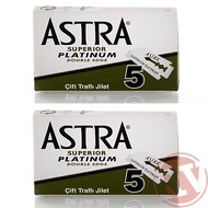 ASTRA Superior Platinum Double Edge Razor Blades (10/25/100 DE Blades)