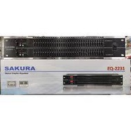 Sakura EQ-2231 31 band stereo graphic equalizer black