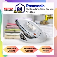 Panasonic Cordless Dry Iron NI-100DX Seterika Baju Streka Tidak Melekat