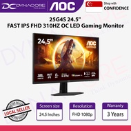 AOC 25G4S 24.5" FAST IPS FHD 310HZ OC LED Gaming Monitor - HDMI 2.0 x2, DP 1.4, PIVOT VESA