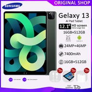 【3 Year Warranty】2K 12inch HD Screen Sunsamg Tab Gelaxy 13 Qriginal Global Version Gaming Tablet Kids Online Class Smart Dual Sim Card 4G ,Android Tablet,Snapdragon 870, PC, 5GWiFi, 16GB, 512GB