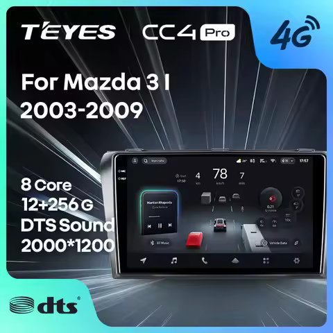 TEYES CC4 PRO For Mazda 3 I For Mazda3 BK 2003 - 2009 CarPlay Android Auto 2DIN Autoradio Car play R