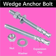 TwinJean 8-10-12-16mm Wedge Anchor Bolt Concrete Anchor Bolt Heavy Duty Fastener