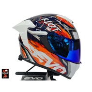 EVO GT-PRO Riot Full Face Dual Visor Helmet With Free Clear Lens