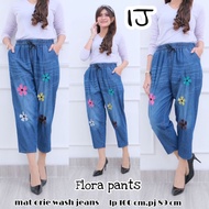 Begy Pants Jeans Embroidery 7/9 Jumbo Casual
