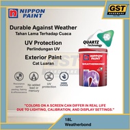 18L Nippon Paint Weatherbond 1001 Brilliant White Wall Paint Exterior Paint