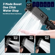 GLENES Shower Head, 3-mode High Pressure Shower Spray Nozzle, Luxury Water Saving Handheld Adjustable Rainfall Shower Head Shower Tool