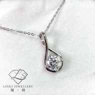 ［Real Moissanite］Can Pass Diamond Test 18K Gold 8 Water Drop Necklace Pendant MNG060 Moissanite Neck