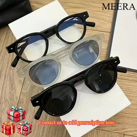Korean GM Oval Sunglasses Custom Prescription Polarized Anti-Glare UV400 Luxury High Quality Fashion