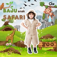 Safari Clothes For Kids/ One Set Safari Clothes (Shirt, Pants, Hat)/ Zoo Guardian Costume Safari Cos