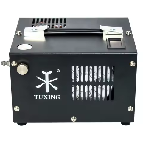 TUXING TXES061 4500Psi PCP Air Compressor Portable Car 12V with Transformer 300Bar High Pressure PCP