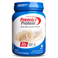 Premier Protein Powder, Vanilla Milkshake, 30g Protein, 1g Sugar, 100% Whey Protein, Keto Friendly, 