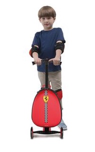 Ferrari 法拉利】法拉利 兒童 旅行箱滑板車