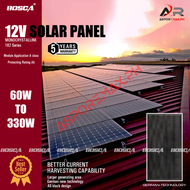 BOSCA 5Year Warranty  #182 Series 60W 120W 180W 240W 330W Monocrystalline 12V Solar Panel Solar modu