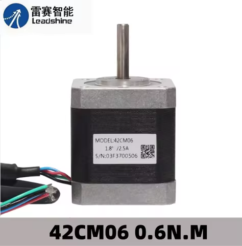 42CM06 Leadshine NEMA 17 Stepper Motor with 0.6N.m Holding Torque 2 Phase Step Motor 4 Wires Shaft S