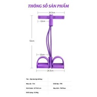 Elastic Zipper with 4 Rubber Tubes for Exercise, Home Exercise Equipment, Abdominal Exercise Gym at 