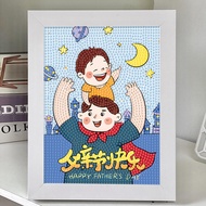 DIY Fathers Day Gift Diamond Painting Dad Present Mountain of Love Handmade Craft