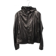 【二手】Emporio Armani 女士皮夾克連帽衫