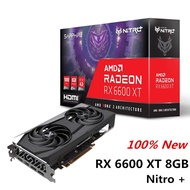 RX6600XT 8GB Nitro RX6600XT 8GB Nitro New Sapphire RX 6600 XT 6600XT 8GB Nitro + Video Card GPU AMD 