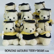 Boneka beruang mini boneka wisuda mini boneka teddy bear minion hello kitty doraemon Boneka lucu