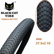 Black Cat Mountain Bike Outer Tire Bicycle Accessories 20/24/26/27.5/29 Inch X1.75/1.95/2.125 Suitab