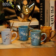 Bosca Living - Peach Blossom Ceramic Mug/Glass Drinking Water Ceramic Mug Cherry Blossom Motif Cup