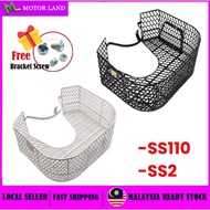 YAMAHA Y110 SS110 Y110SS / SS2 Y110SS2 SSII BASKET BAKUL BESI KACANG - BLACK / WHITE