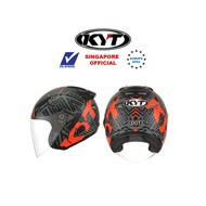 KYT Hellcat Neon Red Helmet | PSB Approved