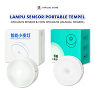 Lampu Portable Sensor Gerak Otomatis dan Manual Smart Emergency Tempel