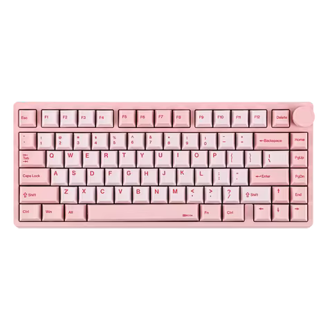 KiiBOOM Moonshadow V2 75% QMK&VIA Wired/BT5.0/2.4GHz Wireless Hot-Swap Aluminum Mechanical Gaming Ke