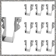 (ZCFJ) 10Pcs LU24 2X4 Galvanizing Face Strong Tie Brackets Mount Joist Hangers for Wood Hurricane Ti