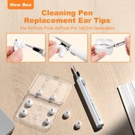 NB-AC04 Replacement Ear Tips Compatible for AirPods Pro 2nd/1st 4 Sizes (XS-L) with Cleaner Pen