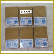◸ ◫ ✆ Ipon Challenge kraft Envelope/ Coin Envelope 500Pcs