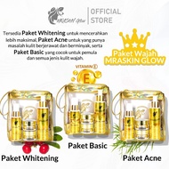 MRASKIN GLOW Glowing Series BPOM Facial Skincare Package Whitening Package/ Acne Package/ Spot/ Faci