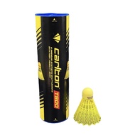 Plastic Shuttlecock (Yellow/White Shuttlecock) (Tube/6 Shuttlecocks)