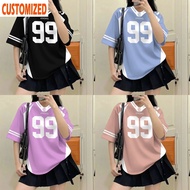 Free Custom Name & Number No.99/00 Retro Collar Jersey Korean Style Men's And Women's Sports Jersey 