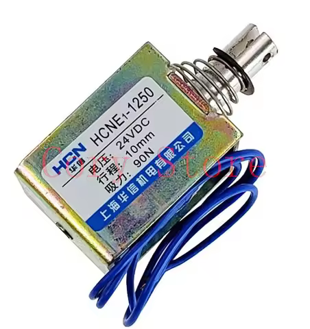 1Pc 12V 24V Pull Hold/Release 10mm Stroke 0.9Kg 90N Force Electromagnet Solenoid Actuator HCNE1-1250