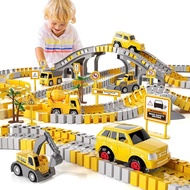 345-piece Train Car Race Track Assembly Toy Set, Car Track Assembly Toy