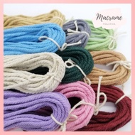 Macrame Cotton Cord 3mm cord colourful rope 1meter / 3meter / 5meter cuttings