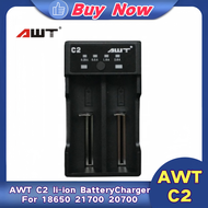 Pengisi Daya Baterai Li-ion AWT C2 untuk Baterai 18650 21700 20700